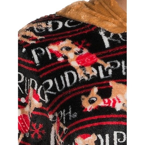 Rudolph Super Minky Union Suit, (X-Small) Black - Picture 2 of 6